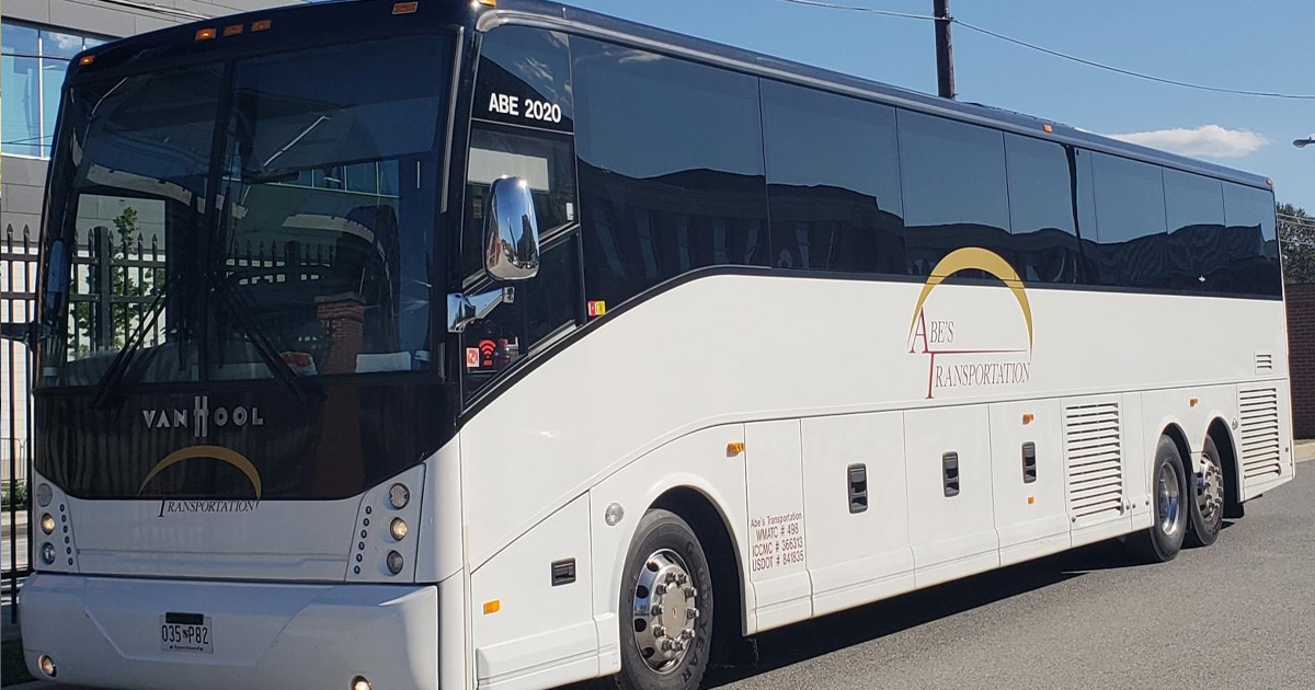 Monumental Tours Vehicle 55 passenger bus